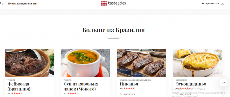 Рецепты блюд