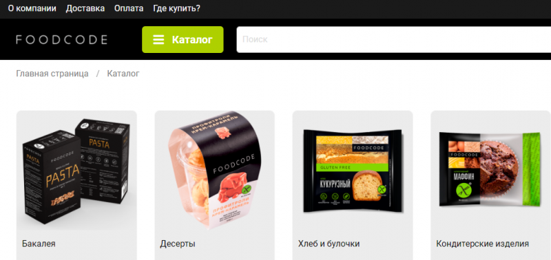сайт foodcode
