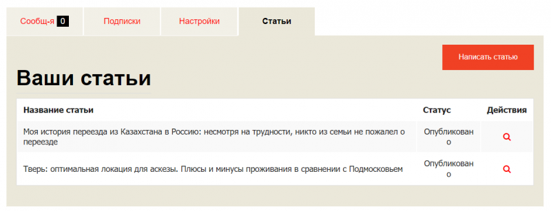 мои статьи на сайте не сидится