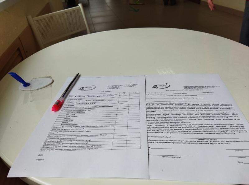Заполнение анкеты